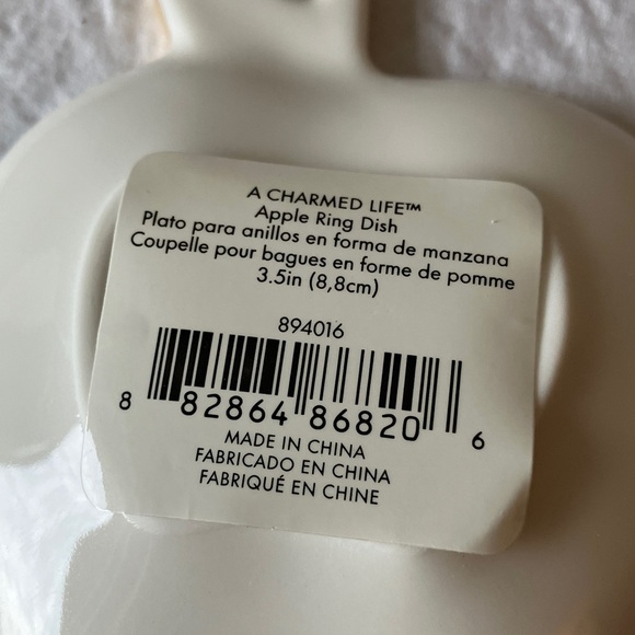 Kate Spade: “A Charmed Life” Apple Ring Dish- Gold Tone Leaf- Ceramic - Picture 6 of 12